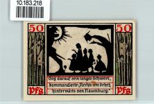 06618 O4800 Naumburg (Saale) - Notgeld Scherenschnitt Kirschen