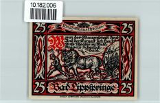 33175 W4792 Bad Lippspringe - Notgeld Wald-Naturtheater Pferdewagen Bauer Heuernte
