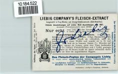 Volkslieder, Rätselkarte - Sammelbild Liebig Liederkarte