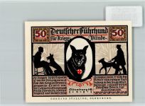 26121 W2900 Oldenburg - Notgeld Deutscher Führhund für Kriegsblinde
