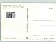 04610 O7404 Meuselwitz , Thür - Orangerie im Park Rückseite mit Abschürfungen bzw Kleberesten