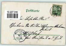 mit Glasperlenauflage Veilchen Poesie Schwalbe 1901 AK mit Glitzer