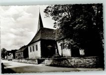 49584 W4557 Fürstenau b Bramsche, Hase Gebrauchsspuren Rückseite mit Abschürfungen und Kleberesten Kirche