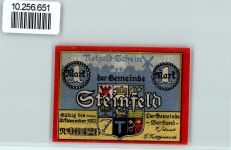 49439 W2841 Steinfeld (Oldenburg) - Notgeld 1 Mark