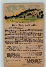 Mundart Nr. 30 AK Erzgebirge Liederkarte