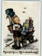 Nr. 5436 Verlag Müller - Glückwunsch , Bienen Hummel 1939