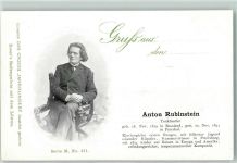 Das Grosse Jahrhundert Serie M Nr. 411 Rubinstein Komponist Serie 1900