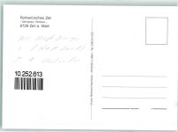 97475 W8729 Zeil a. Main - Romanisches Zeil Marktplatz Rathaus Rückseite mit Abschürfungen bzw Kleberesten