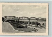 Warschau Warszawa 1941 - Eisenbahnbrücke AK