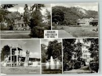 99518 O5322 Bad Sulza - Schwimmbad Schwanenteich Kindersanatorium Inhalatorium