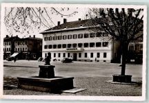 83607 W8150 Holzkirchen , Oberbay Karte beschädigt Hotel und Gasthaus Oberbräu Brunnen