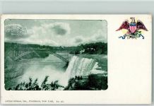 Niagara Falls 1898 - Publishers Arthur Strauss Nr. 115 American Falls Niagara Steel Arch Bridge