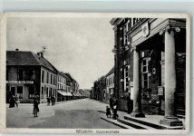 47608 W4170 Geldern Karte beschädigt Issumerstraße Börse von H. Burcholz Postamt