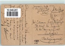47608 W4170 Geldern Karte beschädigt Issumerstraße Börse von H. Burcholz Postamt