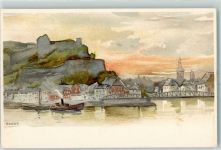 Namur Namen Lithographie / Künstlerkarte