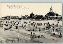 Swinemünde Swinoujscie - Strandpartie mit Konversationshaus