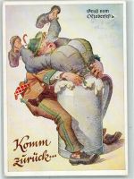 W8000 München Verlag Lengauer Nr. 3157 Humor Bierkrug AK Oktoberfest 1961