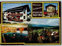 94481 W8356 Spiegelau - Pension Waldfrieden Schwimmbad Ortsschild