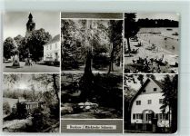 15377 O1276 Buckow , Märkische Schweiz - Markt Strandbad am Schermützelsee Brecht Weigel Haus Waldbahn
