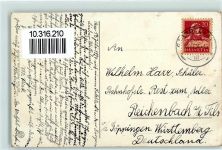 Handefamilie mit Welpen AK Bernhardiner 1924 Gebrauchsspuren