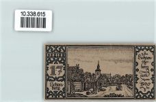 10115 O1130 Lichtenberg Notgeldschein 50Pfennig Notgeld Berliner Bär Bauernhof
