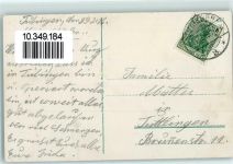 72070 W7400 Tübingen 1916 Karte beschädigt Neckar Neckarbrücke
