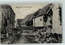 62580 Willerval - WK I zerstörte Häuser Straße