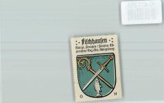 Primorsk Fischhausen - Vignette Wappen Kaffee Hag ca 1920-1940