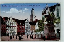Breslau Wroclaw 1916 - Denkmal Friedrich Wilhelm III. Feldpost WK I