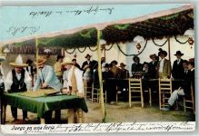 Mexiko City 1905 Lithographie Tracht