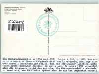 Obstanserseehütte - Beschreibung aufgeklebt Hüttenstempel