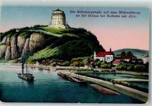 93309 W8420 Kelheim - Die Befreiungshalle auf dem Michaelsbergan der Donau