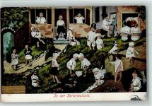 Serie 152 Viele Babys in der Ferienkolonie AK Nachttopf