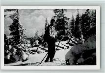 Deutsche Heimat - Serie Schwarzwald - Skiläufer - Verlag Georg Schmidt "/443 AK Ski