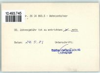 64521 W6080 Groß-Gerau - Ganzsache Verwaltungsgelände Europa-Zentrum Europa-Tag 22. - 30. Mai 1965