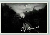 Nr. 32 Ich komme - ca 1940-50 gute Erhaltung Eisenbahnzug