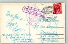 61389 W6384 Feldberg , Taunus - Landpoststempel Großer Feldberg über Königstein Taunus