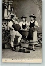 Scene de vendanges en pays Vaudois AK Erntezeit beim Wein - Gute Erhaltung Wein 1908