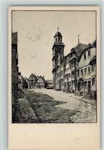 36341 W6420 Lauterbach (Hessen) 1919 Künstlerkarte sign Winkel - Marktplatz