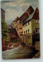 52156 W5108 Monschau Künstlerkarte Laufenbach sign. Braun