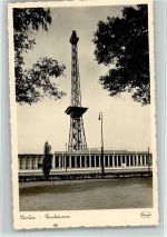 W1000 Berlin Charlottenburg Funkturm AK Funk 1943 Foto AK