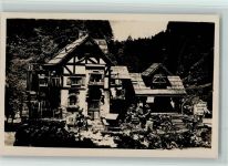 Hrensko Herrnskretschen Foto AK Wasserspielwerk des Hotel Mühle , gute Erhaltung