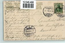 Weintrauben, Pflaumen, I - Stempelflecken Frucht, Gemüse 1906 Prägedruck
