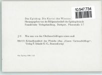 Das Eposkop. Die Kartei des Wissens - J 21 Nr. 13 - Obstschädlinge, gute Erhaltung Frucht, Gemüse KEINE AK