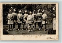 Maskerade 1900 - Leidsch Studentencorps AK - Fleckig Studentika Gebrauchsspuren