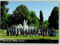 W6700 Friesenheim Musikzug Blaue Sterne Musikgruppe Gebrauchsspuren