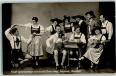 6020 Innsbruck - Tiroler Nationalsänger-GEsellschaft Franz Mayr Breinössl Hackbrett Gitarre Geige Trachten