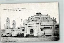 Gand Gent 1913 - Exposition Internationale le Pavillon du Congo