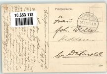 Langemark Langemarck 1915 - Bahnhof zerstört durch engl. u. franz. Geschützfeuer