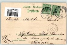 50667 W5000 Köln Sachsenring 1899 Lithographie Ulrenpforte Ulre-Denkmal